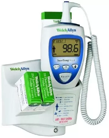 Welch Allyn Electronic Probe Thermometer SureTemp Rectal Probe Wall Mount - M-475341-1408 | Each