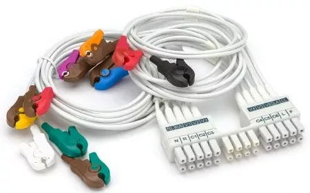 Welch Allyn Leadwire Set Short, 10 Wire, With AHA Clip - M-995227-3146 | Each