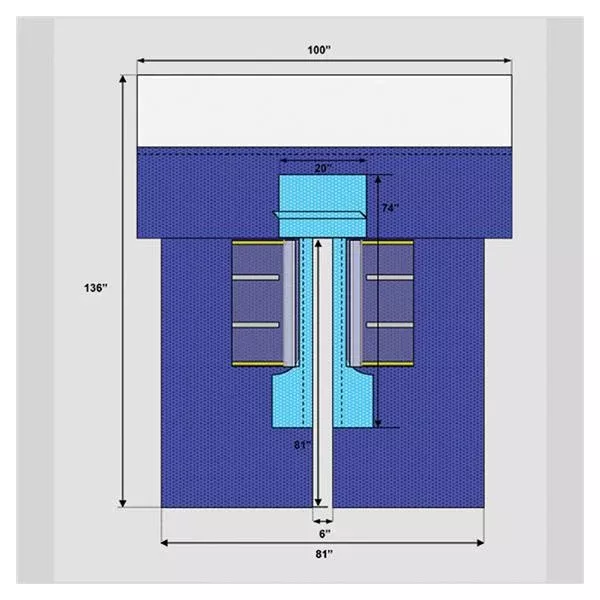 WelmedDrape Cardiovascular Split Fenestrated 1x81x136" Sterile 12/Ca