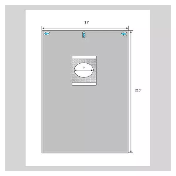 WelmedDrape Eye Surgical Clearview Fenestrated 31x52" Sterile Ea, 40 EA/CA (1501-1030)