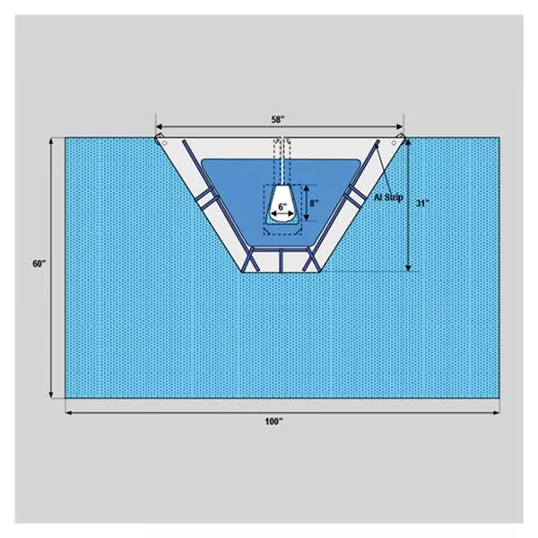 WelmedDrape Shoulder Arthroscopy 6x8" Fenestrated 100x60" Sterile 18/Ca