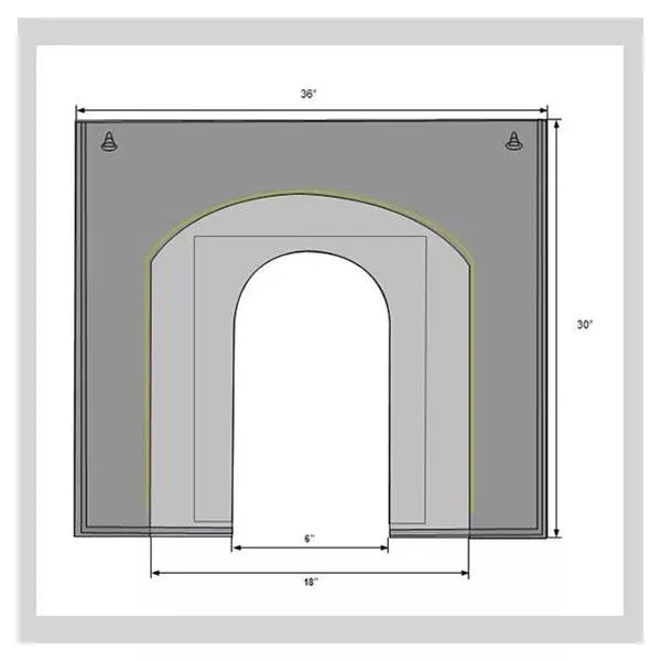 WelmedDrape Surgical Clearview Fenestrated 36x3" Sterile Ea, 40 EA/CA (1501-1067)