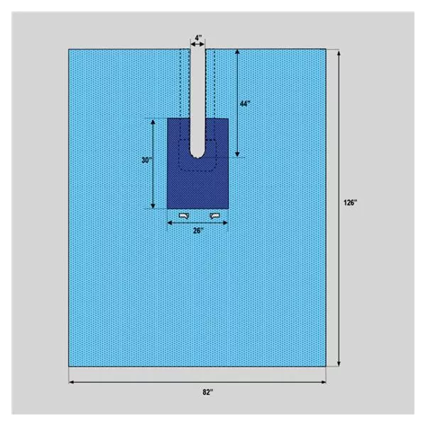 WelmedDrape Surgical Fenestrated 82x126" Sterile 20/Ca