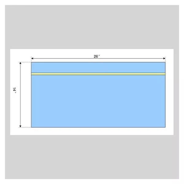 WelmedDrape Utility Protect5 Non-Fenestrated 26x14" Sterile Ea, 180 EA/CA (1222-170)