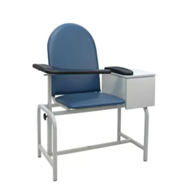 Winco Chair Blood Draw Black Steel Ea (2572-08)