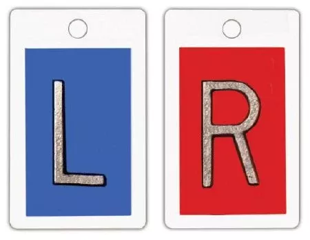 Wolf X-Ray Identifier Markers 1 Inch Blue / Red Left / Right 1 Set - M-686781-2938 | Each