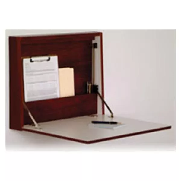 Wooden Mallet Desk Wall Fold Up 21x4x17 Mahogany Ea Ea